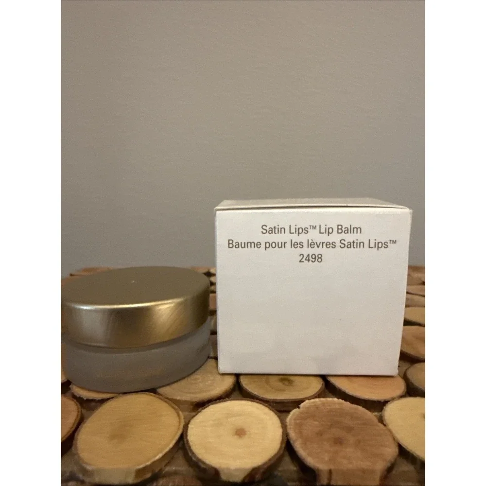 New Mary‎ Kay Satin Lips Lip Balm Glass Jar Classic Version #2498 Very Rare